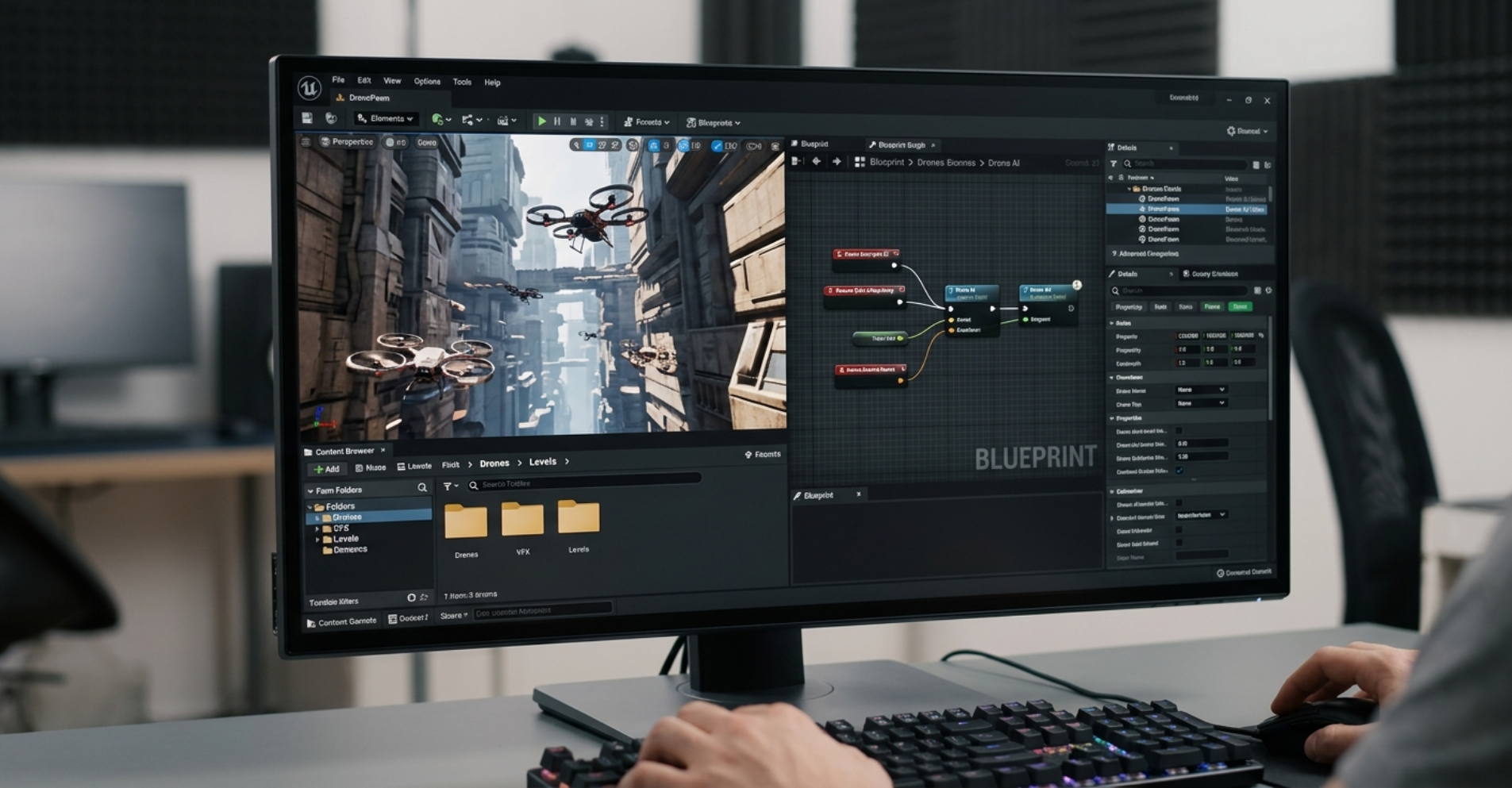 Unreal Engine monitor
